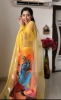 Picture of Ready-to-Wear Organza Saree with Radha Krishna