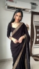 Picture of Ready-to-Wear Velvet Saree with Exquisite Embroidery