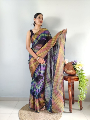 Picture of 6-Color Chiffon Symphony Ready-to-Wear Saree