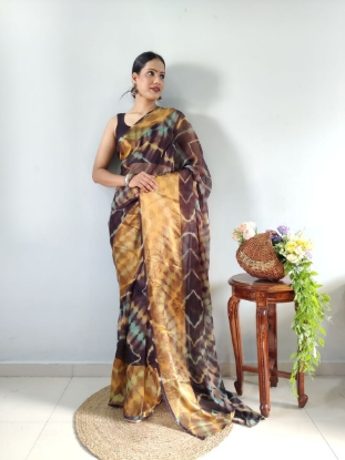 Picture of 6-Color Chiffon Symphony Ready-to-Wear Saree