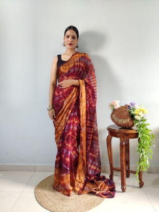 Picture of 6-Color Chiffon Symphony Ready-to-Wear Saree