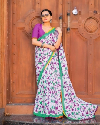 Picture of Summer Cotton Sarees with Playful Touches 