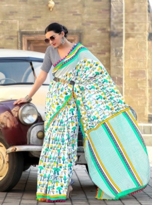 Picture of Summer Cotton Sarees with Playful Touches 