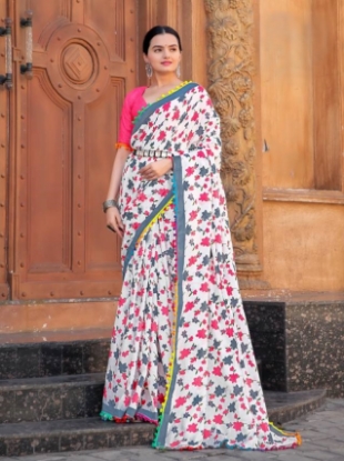 Picture of Summer Cotton Sarees with Playful Touches 