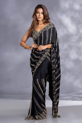 Picture of Captivate in Luxury: Our Heavy Georgette Sequin Saree Collection ✨