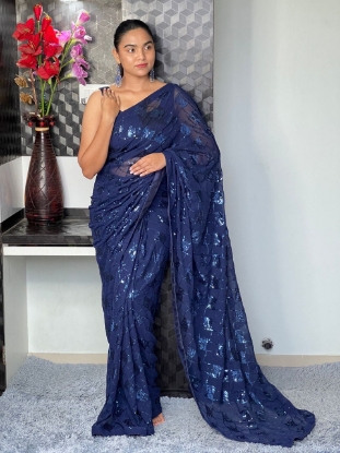 Picture of  Dazzle in Our Dual Sequin Saree Collection! ✨