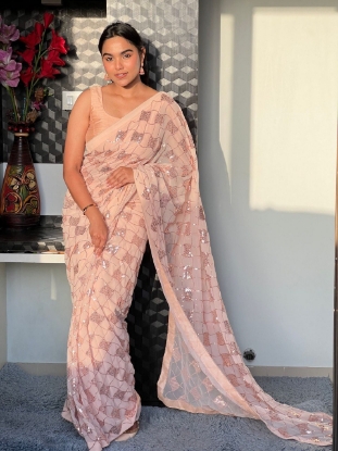 Picture of  Dazzle in Our Dual Sequin Saree Collection! ✨