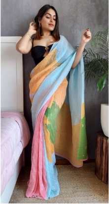 Picture of Captivate in Our Crush Sequin Saree Collection!