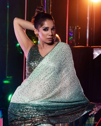 Picture of Dazzle in Dimension: The Dual Sequin Saree Collection