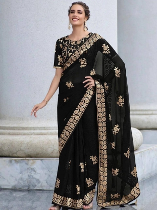 Picture of Enhance Your Elegance with the 3mm Sequin Saree Collection!