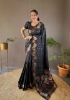 Picture of Golden Elegance: Steal the Show in this Kanjivaram Banarasi Silk Saree