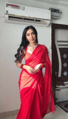 Picture of Stun in Elegance with Our Ready-to-Wear Saree in Red