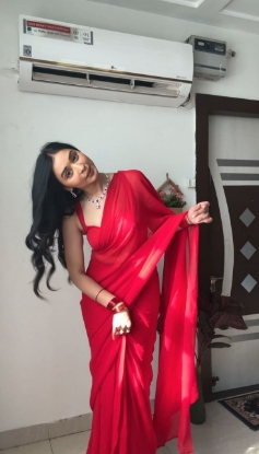 Picture of Stun in Elegance with Our Ready-to-Wear Saree in Red