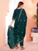 Picture of Viscose Embroidered Kurti Set with Dupatta and Pants