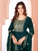 Picture of Viscose Embroidered Kurti Set with Dupatta and Pants