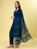 Picture of  Sparkle and Shine with Our Blue Embroidered Kurti Set