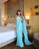 Picture of Sky Blue Saree: Effortless Elegance in a Minute!