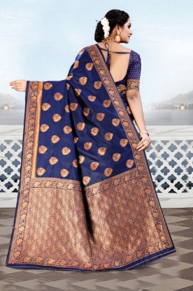 Picture of Celebrate in a Burst of Copper Brilliance: The Limited Edition Saree Collection