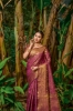 Picture of Exquisite Lichi Silk Saree with Breathtaking Zari Work