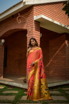 Picture of Be the Star in a Stunning Paithani Saree - Exquisite Craftsmanship Awaits!