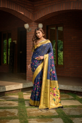 Picture of Be the Star in a Stunning Paithani Saree - Exquisite Craftsmanship Awaits!