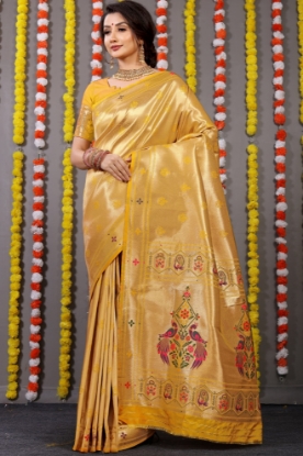 Picture of Stunning Paithani Saree in 9 Vibrant Meenakari Colors