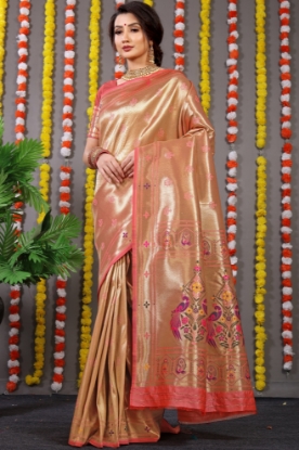 Picture of Stunning Paithani Saree in 9 Vibrant Meenakari Colors