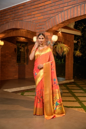 Picture of Stunning Paithani Saree in 11 Vibrant Meenakari Colors