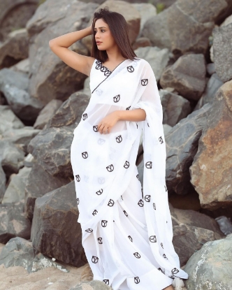 Picture of Ready-to-Wear Saree in Black Enchantment