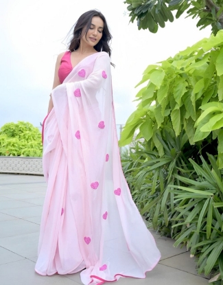 Picture of Pink Elegance in a Minute: The Ready-to-Wear Saree for Busy Days