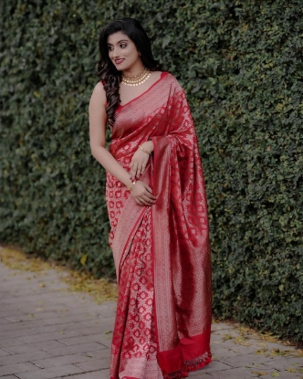 Picture of Radiate Elegance in Our Golden Soft Silk Saree