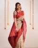 Picture of Golden Elegance: A Soft Silk Saree for Every Celebration