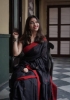 Picture of Stunning Lilan Saree with All-Over Weaving and Rich Pallu In Black