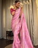 Picture of Litchi Silk Saree with Intricate Jacquard Design