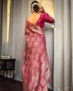 Picture of Litchi Silk Saree with Intricate Jacquard Design