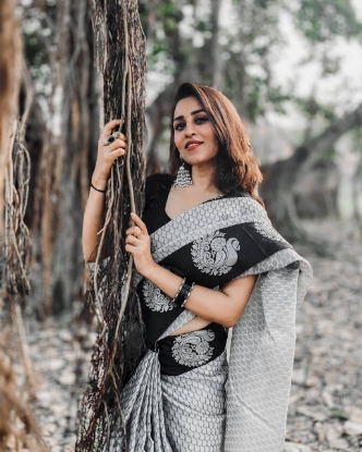 Picture of The Art Silk Jacquard Saree for Every Celebration