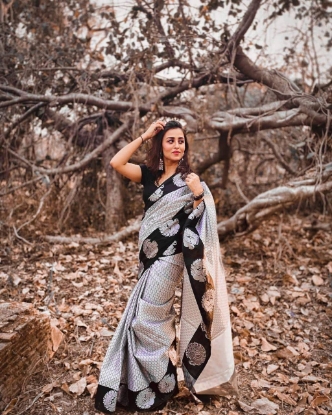 Picture of The Art Silk Jacquard Saree for Every Celebration