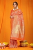 Picture of Kanchipuram Pure silk handloom saree with Pure Jari 