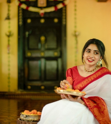 Picture of The Shimmering Celebration Saree