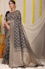 Picture of Pure Silk Handloom Saree with Pure Silver and Gold Zari