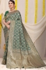 Picture of Pure Silk Handloom Saree with Pure Silver and Gold Zari