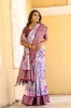 Picture of Super Hit Dola Silk Purple Saree with Exquisite Jacquard Border 