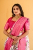 Picture of Super Hit Dola Silk Saree with Exquisite Pink Jacquard Border