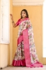 Picture of Super Hit Dola Silk Saree with Exquisite Pink Jacquard Border