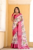 Picture of Super Hit Dola Silk Saree with Exquisite Pink Jacquard Border