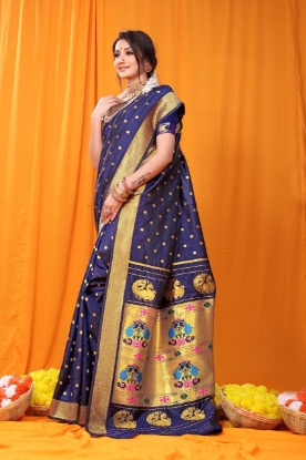 Picture of A Breathtaking Soft Silk Paithani Saree