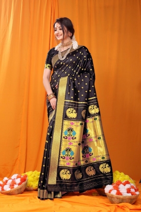 Picture of A Breathtaking Soft Silk Paithani Saree