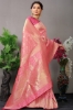 Picture of Soft Kanchipuram Saree in Pure Silk with Zari