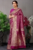 Picture of Soft Kanchipuram Saree in Pure Silk with Zari