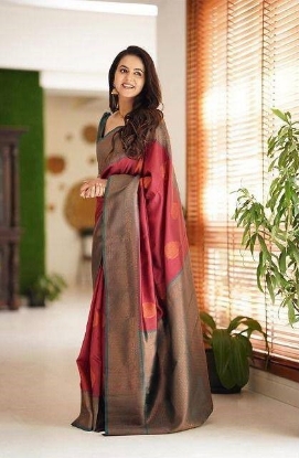 Picture of Light & Flowy Organic Banarasi Sarees for Weddings